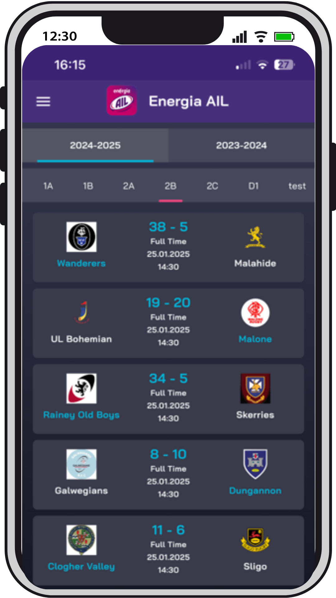 Anyscor Fan App in iPhone